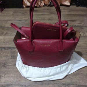 Michael Kors "Cherry" Large Bag & Wallet w Dust Bag